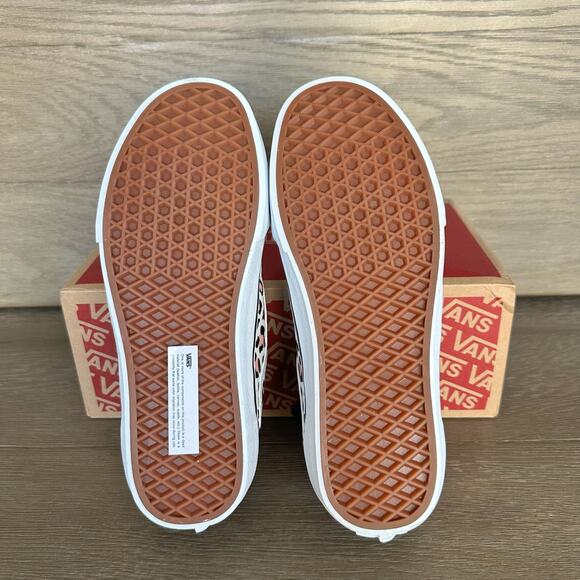 Vans Womens 10 Ward Deluxe Leather Leopard Pink - Picture 5 of 6